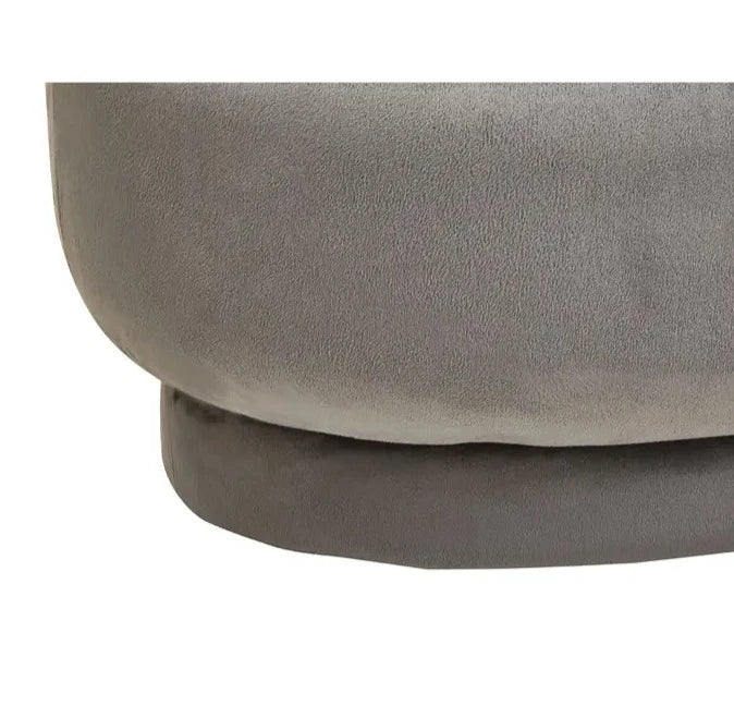 Glamorous Grey Velvet Upholstered Multi-Use Stool