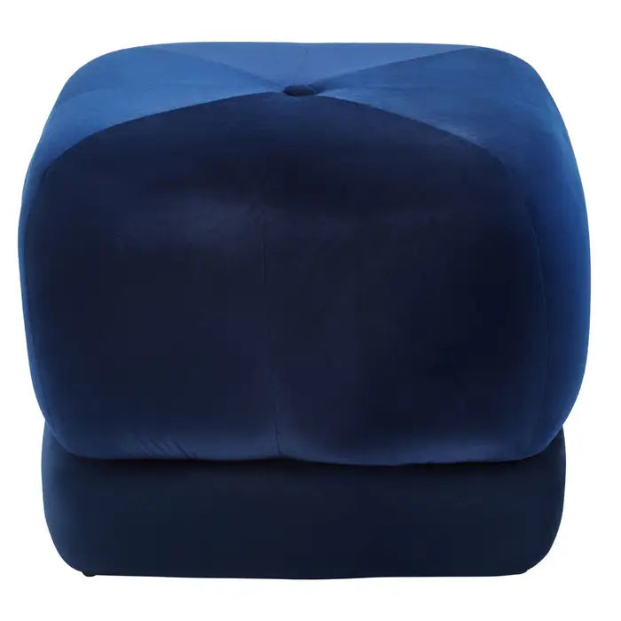 Kaia Midnight Blue Velvet Stool