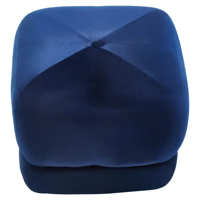 Kaia Midnight Blue Velvet Stool