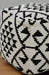 Berber Style Footstool, Monochrome, Square