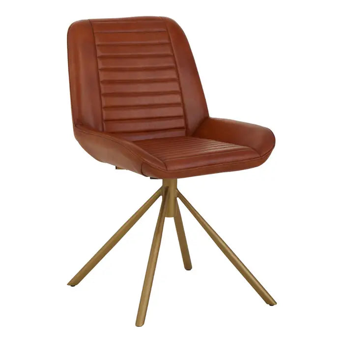 Buffalo Tan Leather Chair / Accent Chair