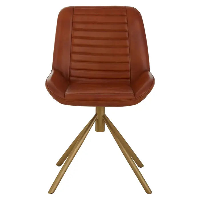 Buffalo Tan Leather Chair / Accent Chair