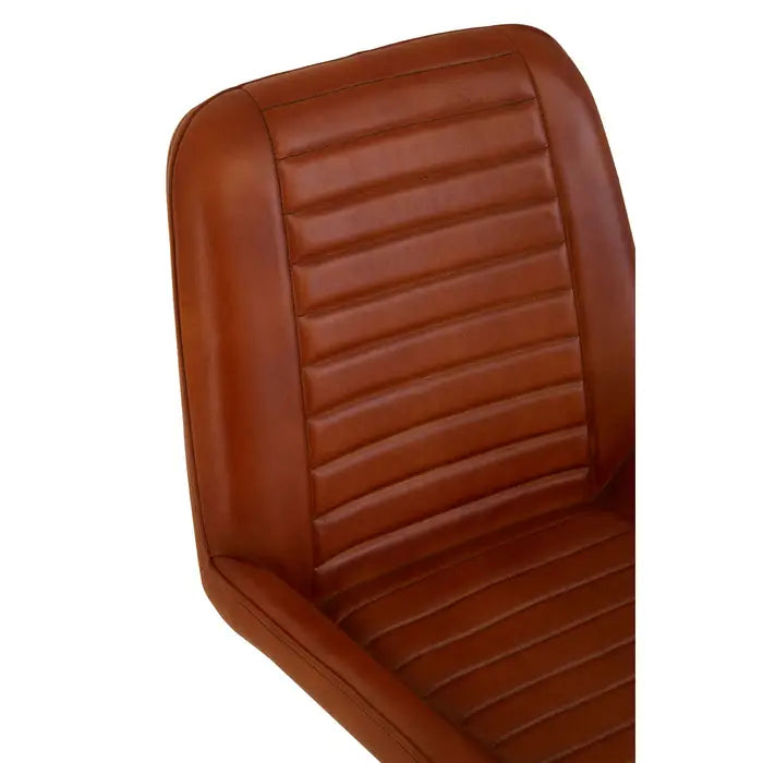 Buffalo Tan Leather Chair / Accent Chair