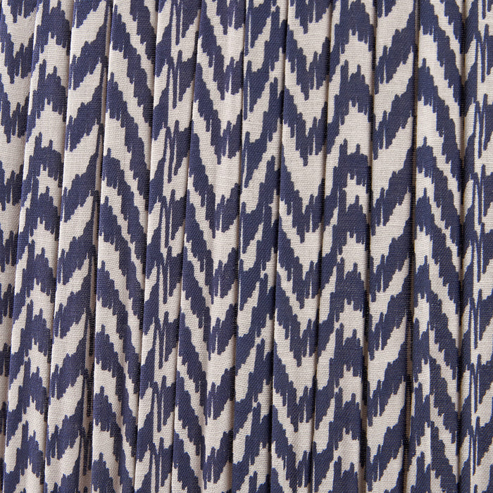 Blue Chevron Mushroom Pleat Shade- 45cm