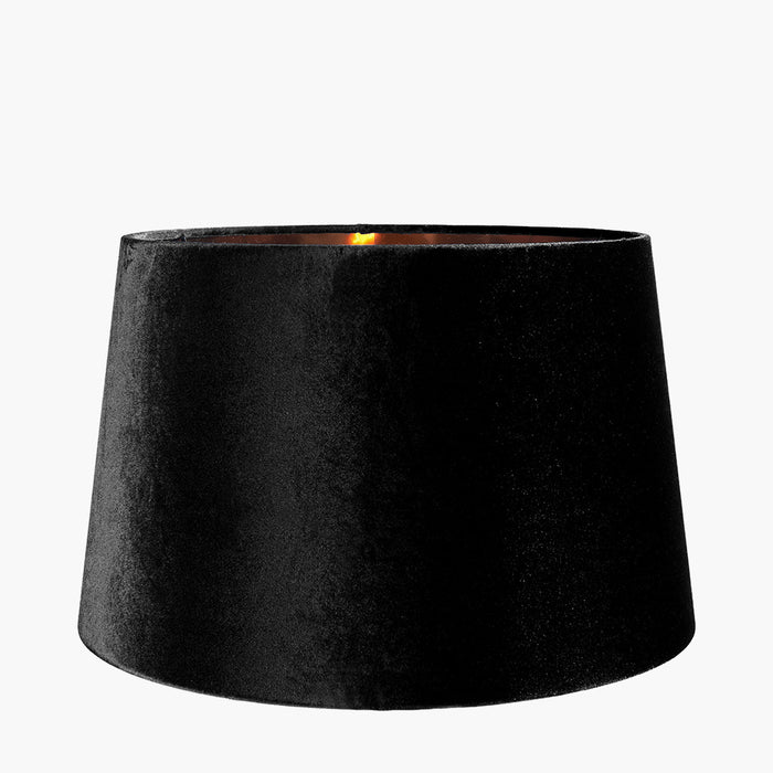 Johanna  Black Velvet Tapered Cylinder Shade- 35cm