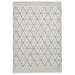 Minimalist Light Beige & Grey Geometric Rug – Modern Diamond Pattern, Soft Polypropylene Blend – Multiple Sizes