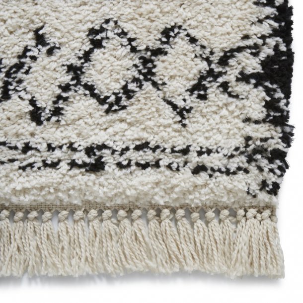 Bohemian Black & White Indoor Rug