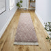 Elegant Rose Shaggy Area Rug with Tassel Detailing – Soft Blush Tones – Multiple Sizes