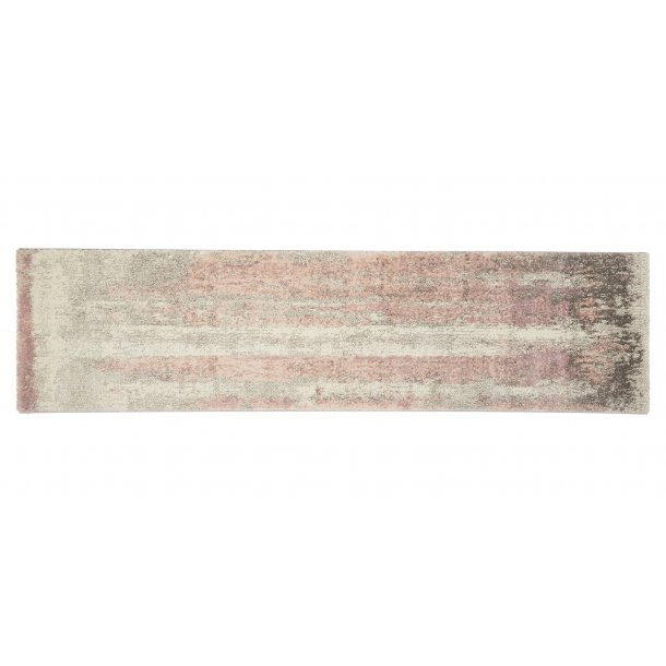 Elegant Ivory & Rose Distressed Area Rug – Modern Abstract Design – Multiple Sizes