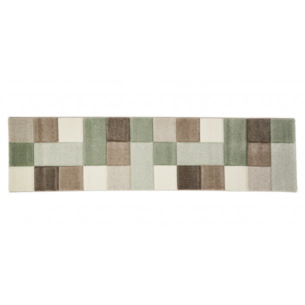 Jersey Beige & Green Living Room Rug