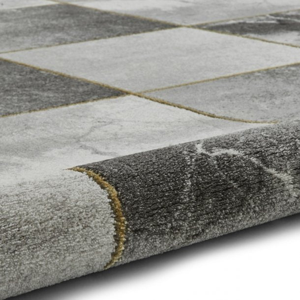 Portland Grey & Gold Indoor Rug