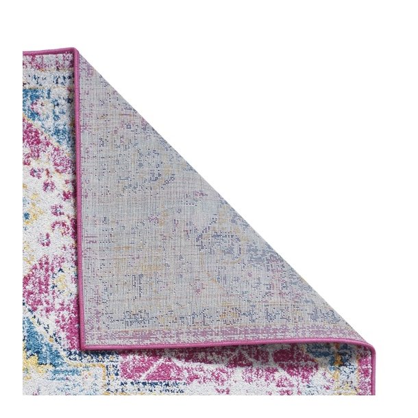 Guernsey Fuschia & Blue Living Room Rug