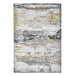 Elegant Grey & Ochre Area Rug - Modern Abstract Design - Multiple Sizes