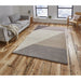 Modern Beige & Peach Wool Area Rug - Geometric Design - 100% Wool - Multiple Sizes