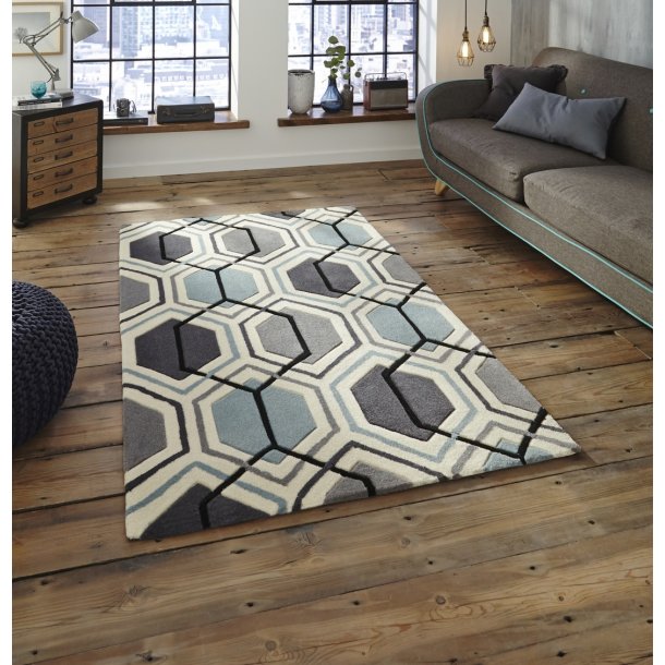 Cavendish Grey & Blue Indoor Rug