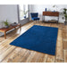 Navy Moroccan Trellis Area Rug - Bold Geometric Pattern - Multiple Sizes