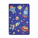 Blue Space Adventure Kids' Play Rug - Fun Rocket & Spaceship Design - Multiple Sizes