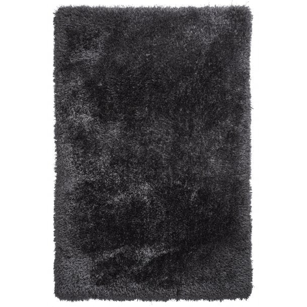 Plush Dark Grey Shaggy Rug – Luxurious High-Pile in Deep Charcoal Tone – Multiple Sizes