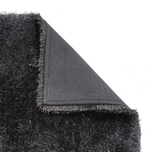 Plush Dark Grey Shaggy Rug – Luxurious High-Pile in Deep Charcoal Tone – Multiple Sizes