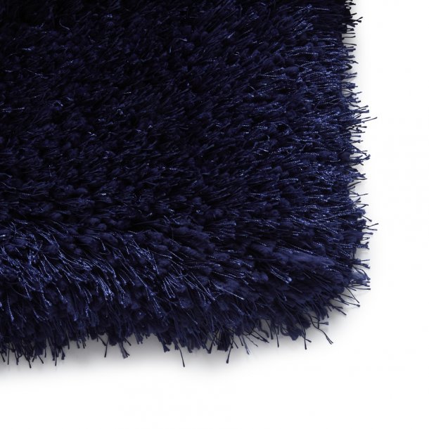 Elegant Dark Navy Shaggy Rug – Luxurious High-Pile in Deep Blue – Multiple Sizes