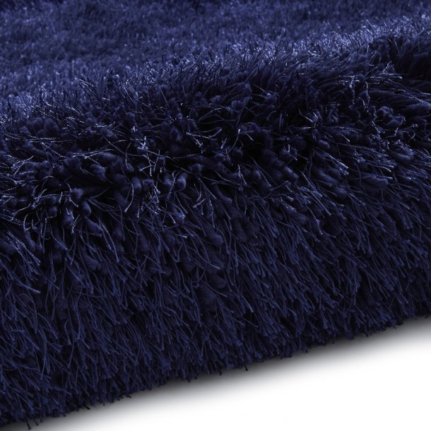 Elegant Dark Navy Shaggy Rug – Luxurious High-Pile in Deep Blue – Multiple Sizes