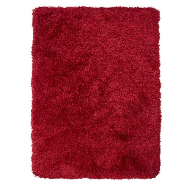 Vibrant Red Shaggy Rug – Plush High-Pile Texture in Striking Red – Multiple Sizes