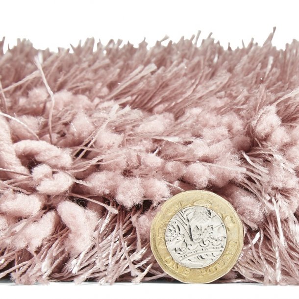 Modern Soft Rose Shaggy Rug – Luxurious Plush Texture in Delicate Rose Pink – Multiple Sizes