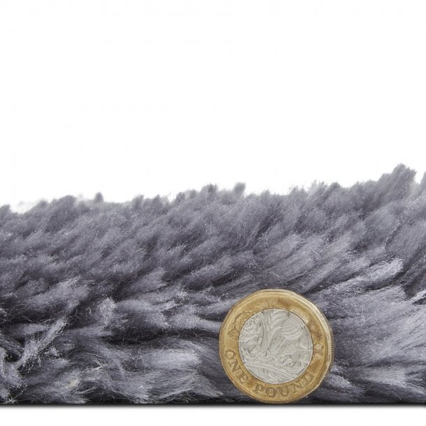 Plush Grey & Cream Diamond Shaggy Rug – Luxurious Soft Pile – Multiple Sizes