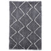 Contemporary Grey & Cream Shaggy Chevron Area Rug – Soft Pile & Geometric Pattern – Multiple Sizes