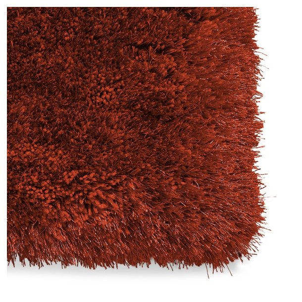 Luxurious Terra Red Stone-Patterned Shaggy Rug – Multiple Sizes