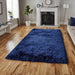 Luxurious Navy Shaggy Area Rug – Soft Plush High-Pile Comfort – Multiple Sizes