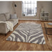 Stylish Ivory & Grey Zebra Print Shaggy Rug – Luxurious Soft Texture – Multiple Sizes