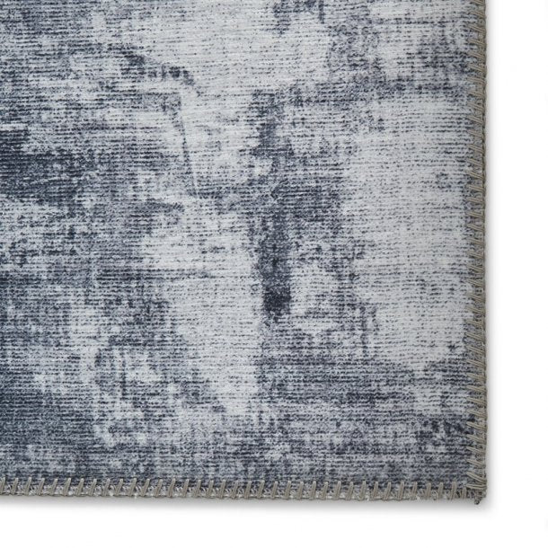 Contemporary Grey Distressed Area Rug – Elegant Textured Design for Living Spaces – Multiple Sizes