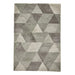 Modern Grey & Aqua Green Geometric Shaggy Rug – Soft Polypropylene Blend – Multiple Sizes