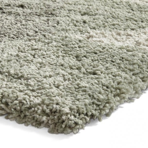 Modern Grey & Aqua Green Geometric Shaggy Rug – Soft Polypropylene Blend – Multiple Sizes