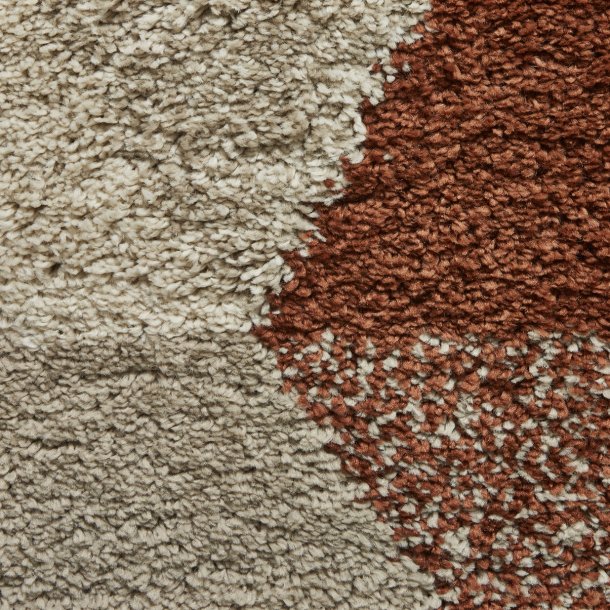 Melrose Beige & Rust Living Room Rug