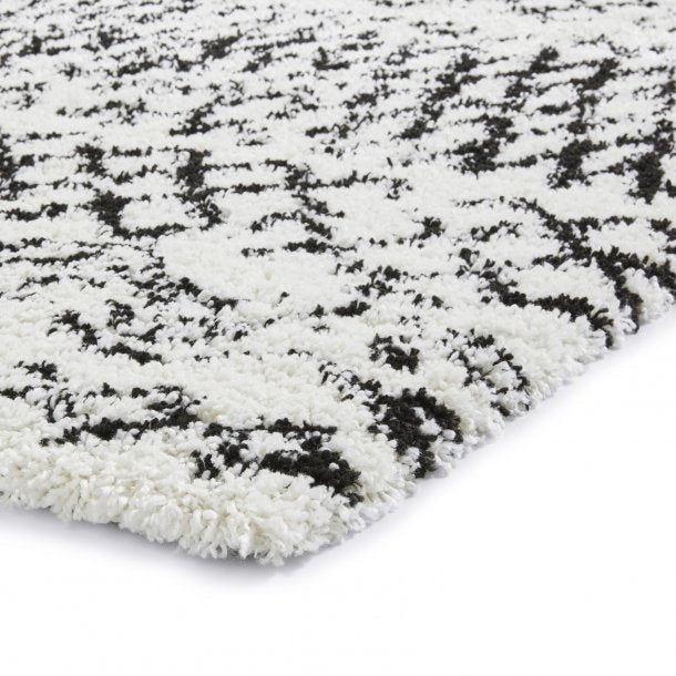 Bohemian Scandi White & Black Indoor Rug