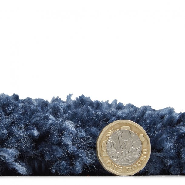 Luxurious Dark Blue Shaggy Area Rug – Soft & Plush Texture - Multiple Sizes