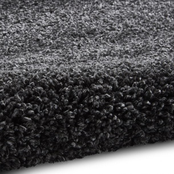 Elegant Dark Grey Shaggy Rug - Luxurious Soft Texture for Living Room – Multiple Sizes