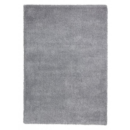 Luxurious Soft Grey Shaggy Rug - Cozy & Versatile Living Room Carpet - Multiple Sizes