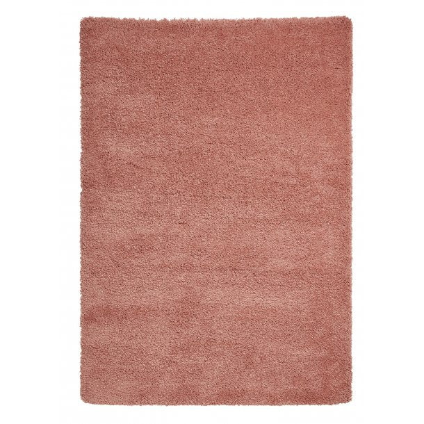 Hudson Plain Peach Shag Pile Indoor Rug