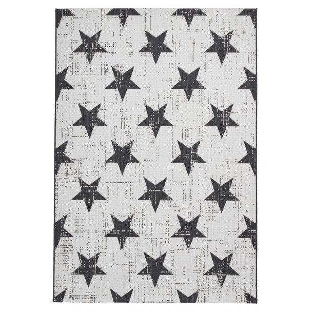 Lounge White & Black Indoor Rug