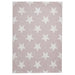 Charming Rose Pink & Cream Star Pattern IndoorOutdoor Rug – Soft WeatherResistant Design – Multiple Sizes