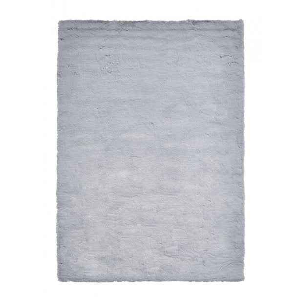 Indy Plain Silver Shaggy Indoor Rug