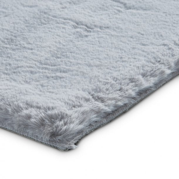 Indy Plain Silver Shaggy Indoor Rug