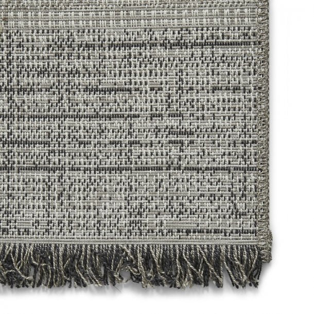 Crofton Outdoor Rug, Textured Plain, Light Grey & Beige ( 2 Sizes )