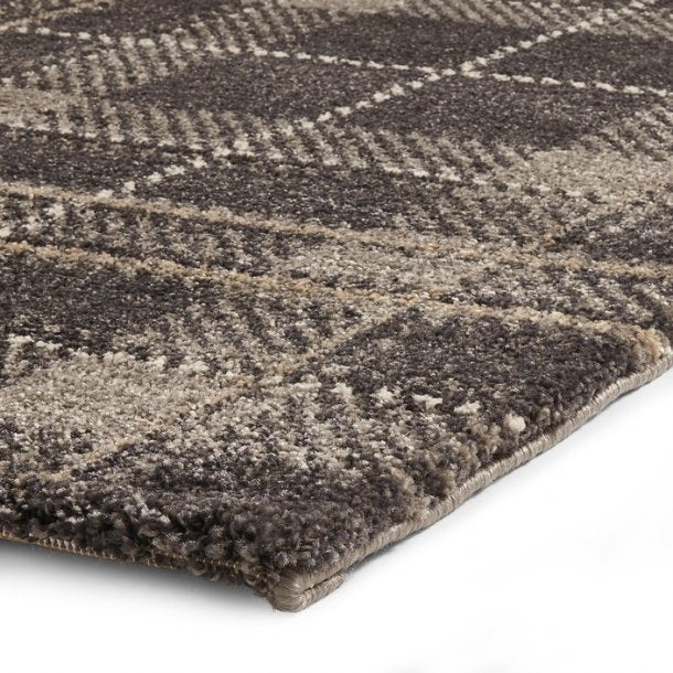 Fife Dark Grey Living Room Rug