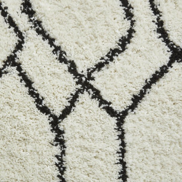 Bohemian Scandi White & Black Indoor Rug