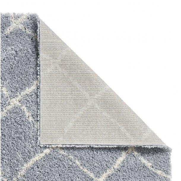 Bohemian Scandi Grey & Cream Living Room Rug