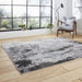 Elegant Grey Distressed Wool Area Rug – Abstract Design - Multiple Sizes